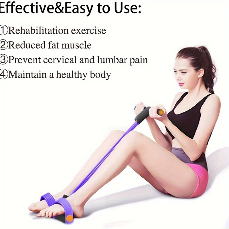 Six-Tube Tensioner Multi-Functional Household Fitness Yoga Abdominal Strengthening Resistance Band Tension Rope Sit-Up Assistive