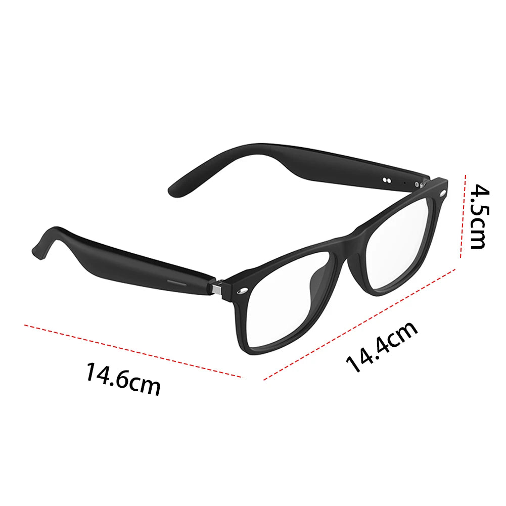 AI Intelligent Translation Glasses Smart Glasses Bluetooth-Compatible Wireless Headset Sunglasses Earphone Glasses for Men Women