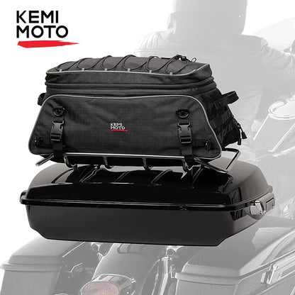Motorcycle Travel Luggage Tour-Pack Rack Bag Soft Trunk Bag for Touring Road King Street Glide Road Glide Motorcycle Accessories