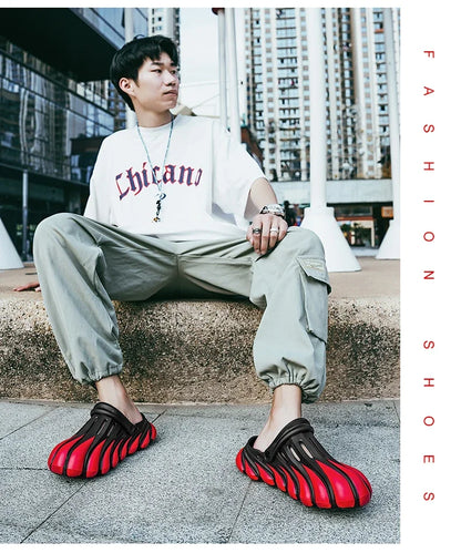 High Quality Summer Men Sandals Slippers Outdoor Beach Comfortable Soft Clogs Mens Beach Sandals Mens Casual Shoes Garden Shoes