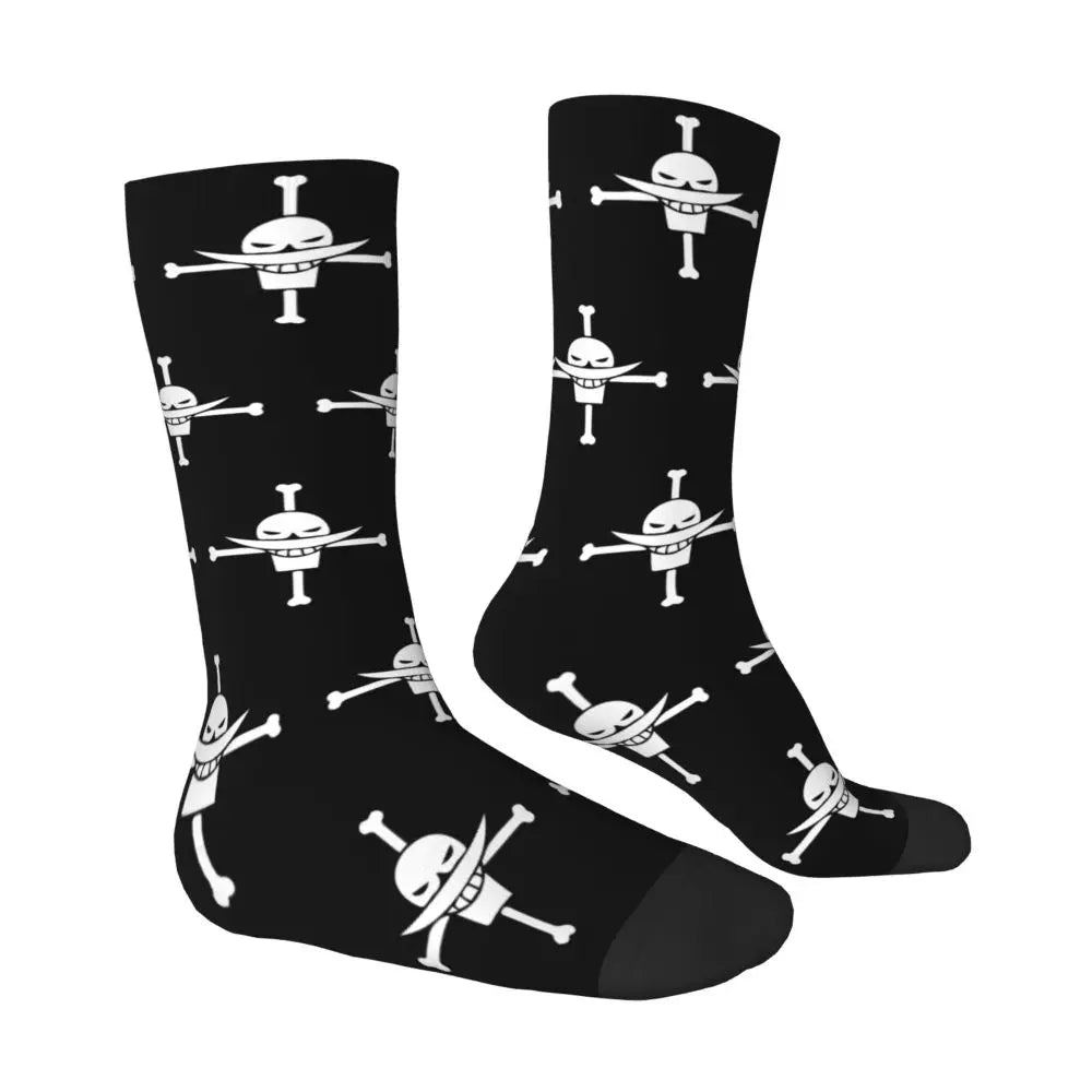 Fashion Men's Socks Harajuku Tony Tony Choppers Sock Luffys Zoros Trafalgar Law Anime Women's Socks Spring Summer Autumn Winter