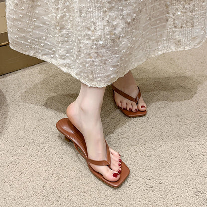 Female Summer Sexy Heels Sandals Slides Ladies Shoes Fashion Women Pumps Flip Flops Luxury High Heels Slippers Shoes