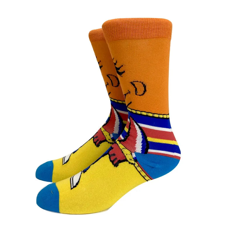 2023 New Anime Women Men Socks Long Socks Men‘s Knee-High Cosplay Sock Adult Personality Hip Hop Harajuku Long Funny Socks 36-45