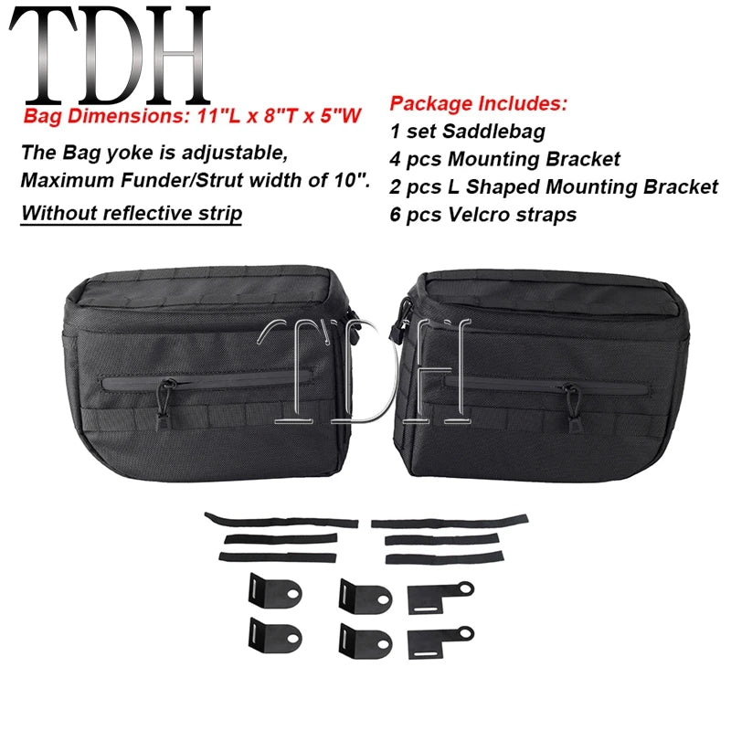 Motorcycle Saddlebag Side Tool Luggage Bag For Harley Dyna Softail Sportster XL Street Bob Low Rider FXD FXBB Travel Saddle Bags