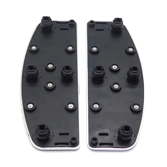 Motorcycle Chrome Skull Zombie Rider Footboard Insert Kit For 1980-Up Harley Davidson TOURING FLHT FLT FLTR FLHR FLHS SOFTAIL