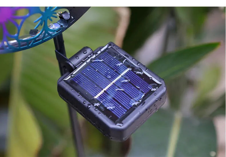 Solar Wrought Iron Cat Butterfly Ground Plug Lights, Outdoor Courtyard Projection, Lawn LampAtmosphere Decoration, Cross-Border
