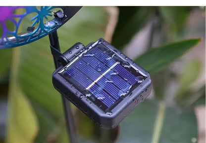 Solar Wrought Iron Cat Butterfly Ground Plug Lights, Outdoor Courtyard Projection, Lawn LampAtmosphere Decoration, Cross-Border