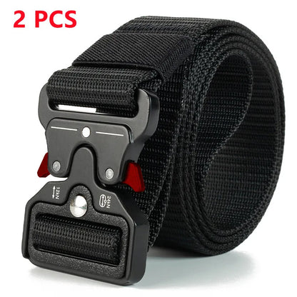Men Belt Army Outdoor Hunting Tactical Multi Function Combat Survival High Quality Marine Corps Canvas For Nylon Male Luxury