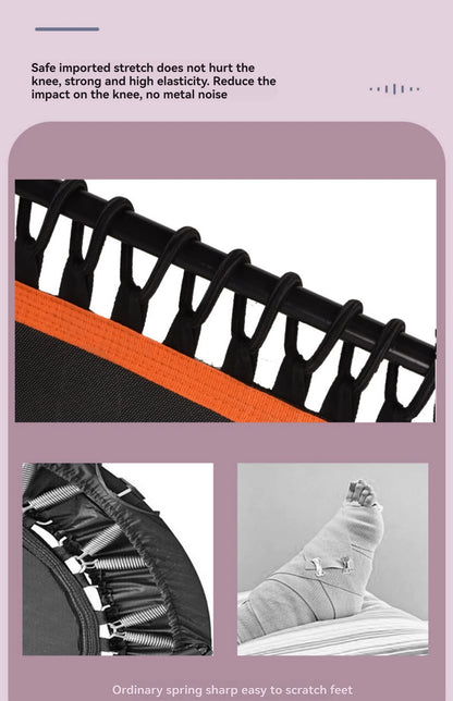 Indoor bungee cord,50-inch trampoline,adult fitness equipment,weight loss equipment,bungee jumping bed,leisure and entertainment