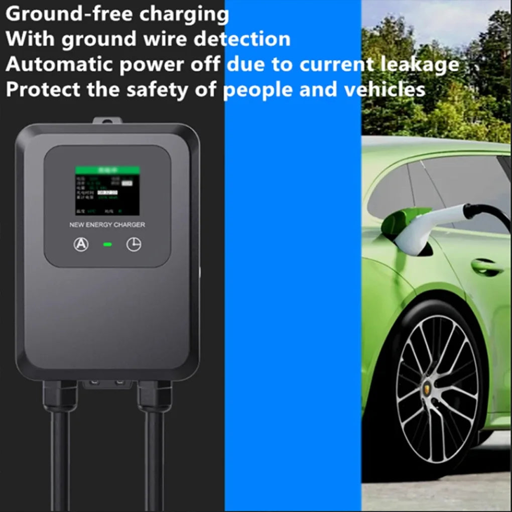 EV Charging Station 5M 7KW 32A With 6ma DC RCD Function  EV Charging Station 5M Car Home  EV Charging Station