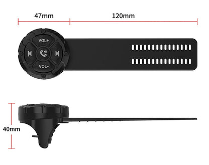 AD 5 Key Wireless Remote Controller Button Helmet Earphone Motorcycle Bike Handlebar Car Steering Wheel Control Media