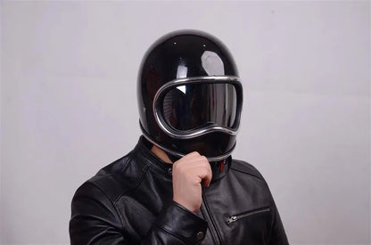 HOT Korea Japan Style Moto Helmet Fiberglass Shell Moto Helmet DAVID 2 Series Rider Gears Vintage Capacetes Cascos Para Moto