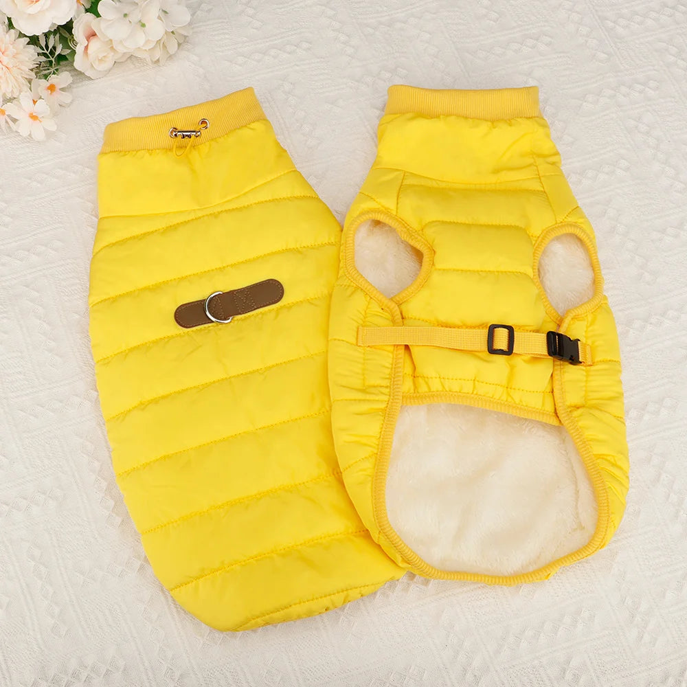 Warm Dog Clothes Thick Cotton Pet Clothing Soft Fur Padded Winter Dog Coat Jacket Clothes For Small Medium Dogs Cats Chihuahua