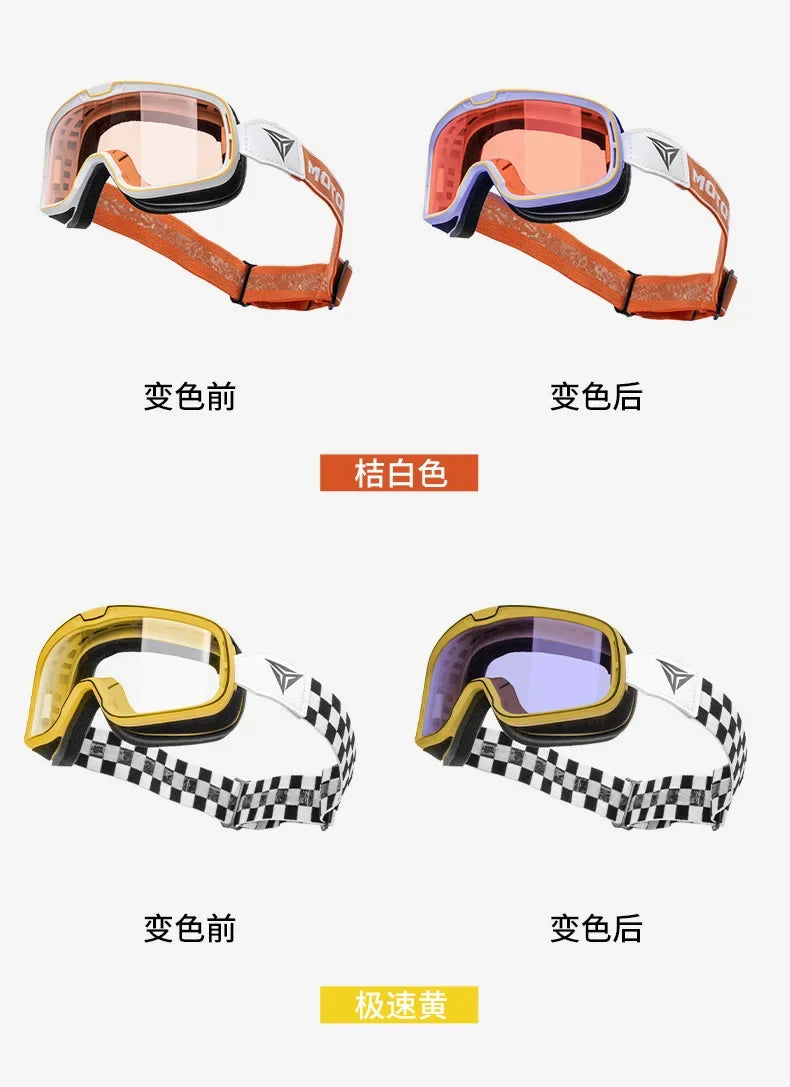 Motowolf Motocross Goggles Photochromic Windproof UV Protection Riding Glasses Men Women Outdoor Motorcycle Dustproof Eyewear