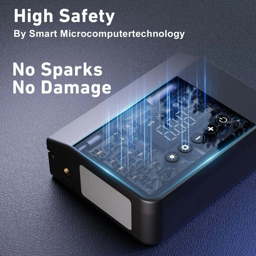 Jump Starter with Air Compressor, 4000A Car Battery Jump Starter(ALL Gas/8.0L Diesel) with 150PSI Tire Inflator 12V Car Battery
