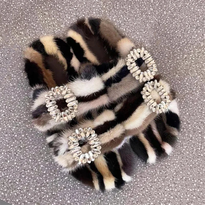 Summer Women Mink Fur Slippers Woman Luxury 2026 Women's Sandals Outdoor Fashion Casual Shoes Fur Mule Shoes Opentoed Slides