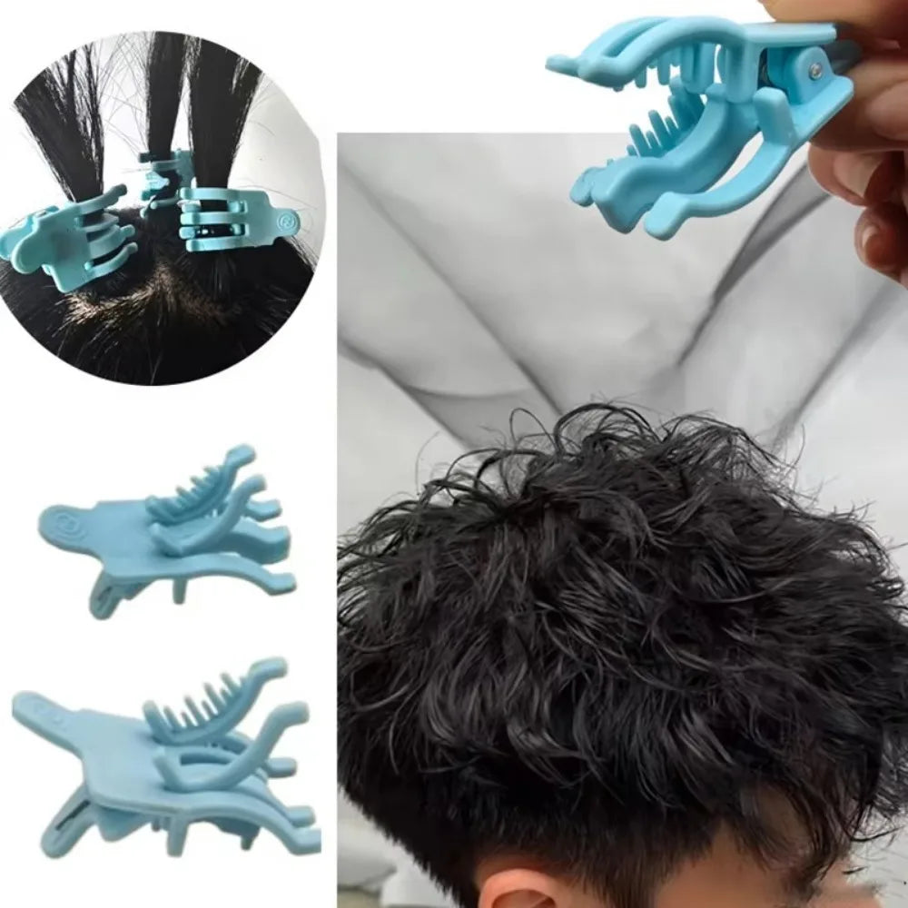 10Pcs New S/L Perm Hair Clip Reusable Hair Curl Barbershop Hook Loop Hair Rollers Styling Clamps Men