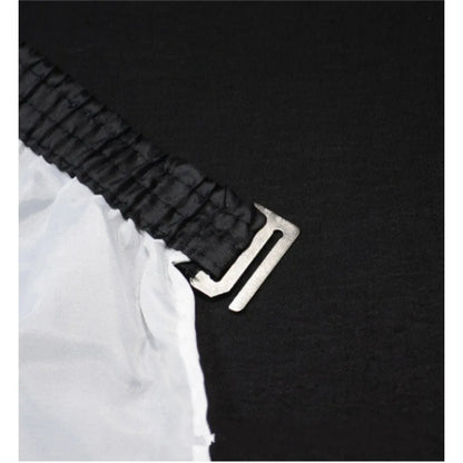 Black Hairdressing Coat Anti-fouling Neckline Hairdress Gown with Buckle Haircut Cloth for Barbershop Styling Capes