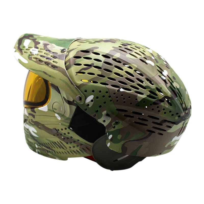 Lotus Camo Color Great III Paintball Mask Full Coverage Protector Helmet