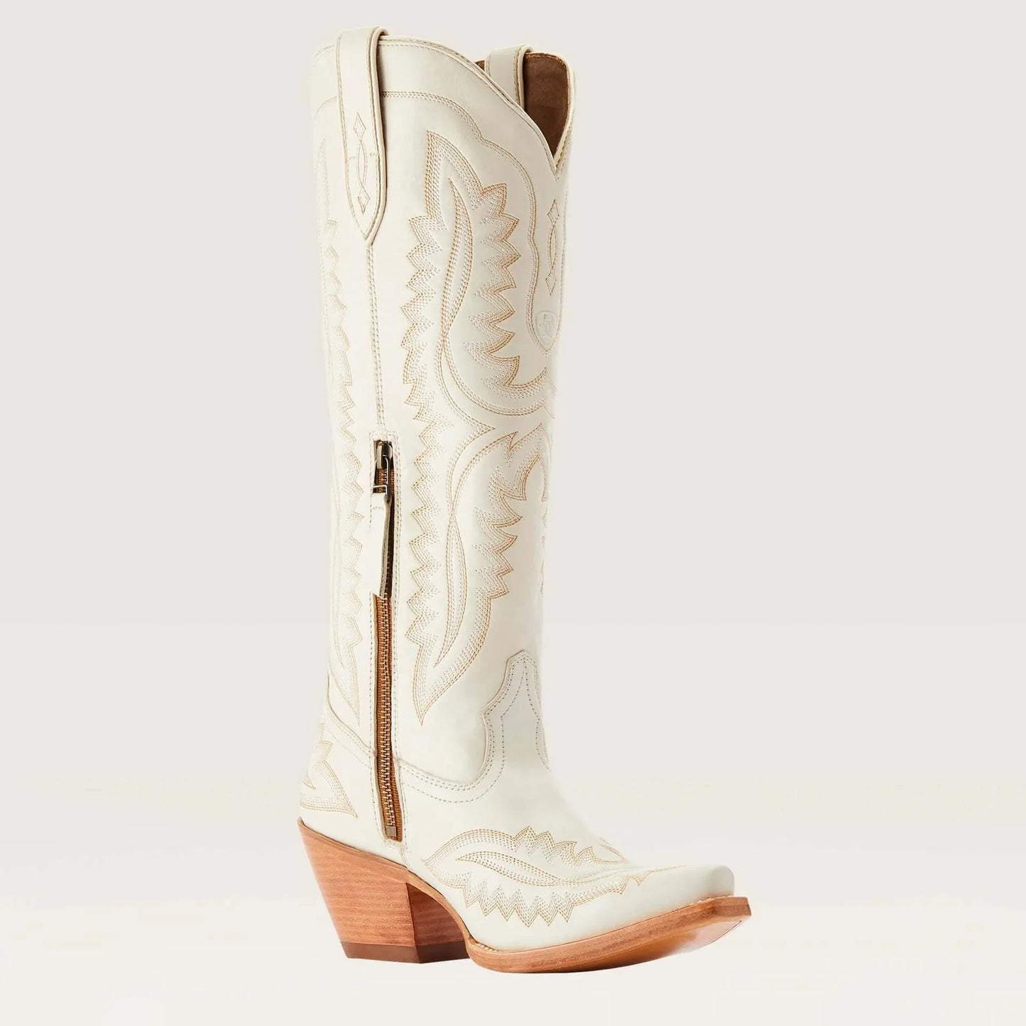 Women Western Cowboy Style Boots Pointed Thick High Heels Knee Length Embroidered Boot Autumn Block Heel Retro Casual Shoes