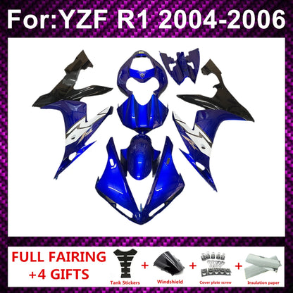 Motorcycle Fairing Kit ABS Plastic Body Injection Fairings Bodywork Bodykits For  R1 YZF1000 YZFR1 YZF-R1 2004 2005 2006