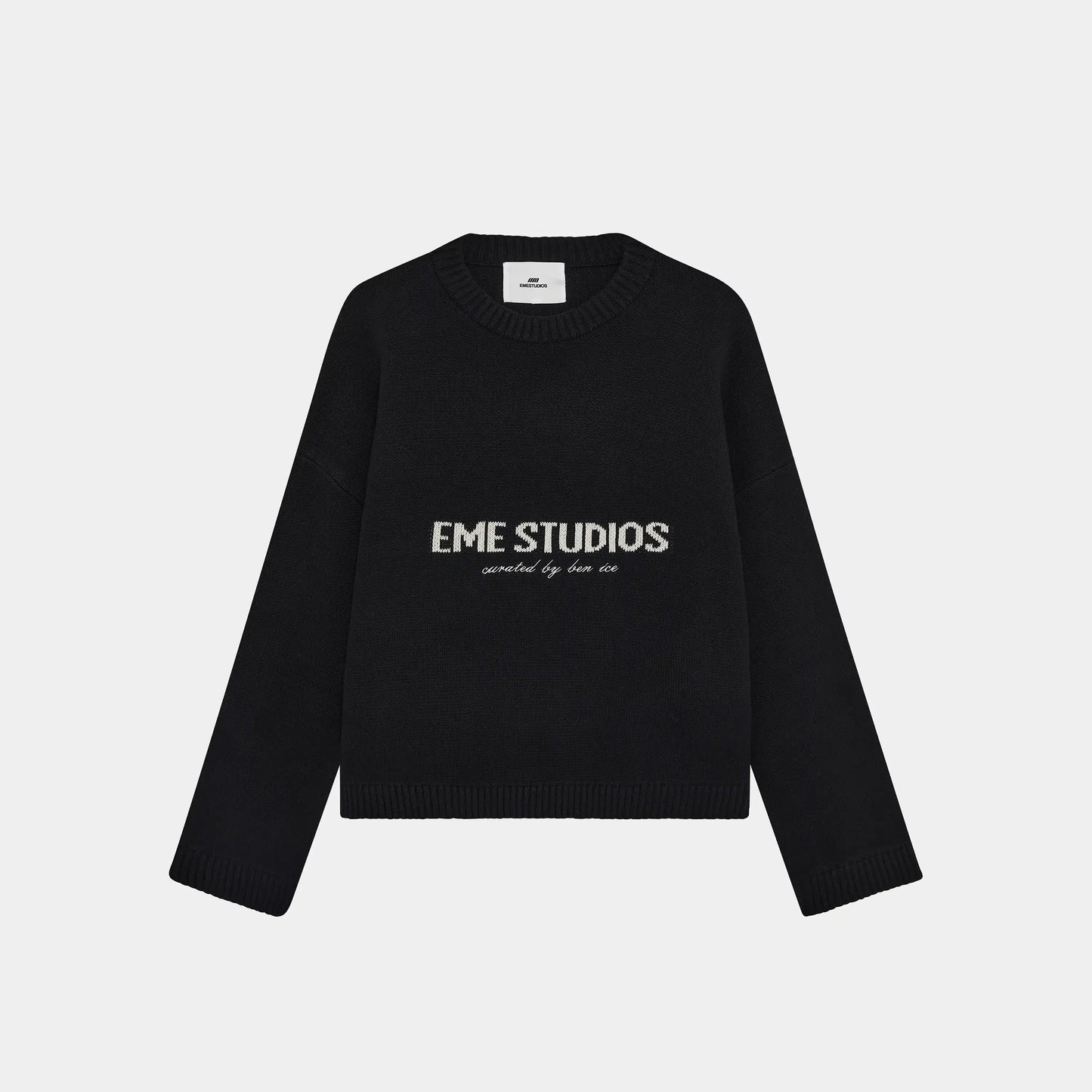 2026 EME Studio Winter Spain Version Of The Letter Printed Shirt New Unisex Loose Couple Personality Casual Fashion Sweater