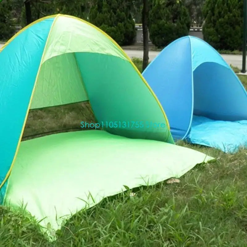 K0EF Outdoor Automatic Quick Open Camping Tent Outdoor Quick Setup Tent with Carring Bag Enduring 2-3 Persons Beach Tent