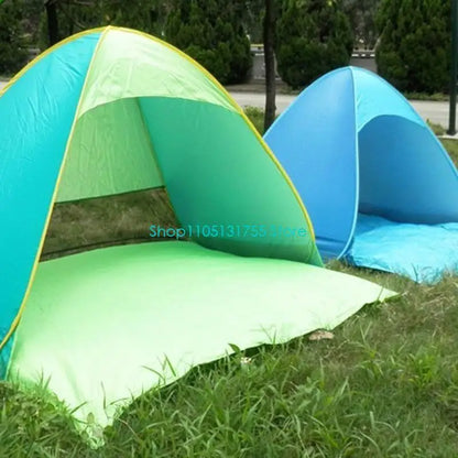K0EF Outdoor Automatic Quick Open Camping Tent Outdoor Quick Setup Tent with Carring Bag Enduring 2-3 Persons Beach Tent