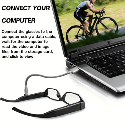 Portable 1080P HD Mini Glasses With Camera Video Recorder Wearable glasses Camera Outdoor Sports DV DVR Surveillance Camcorder