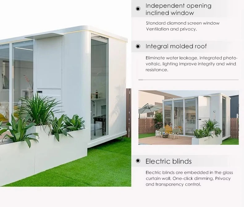 Any Size Custom Easy DIY Assembly Glass Yoga Room Garden Outdoor Mobile House Multi Functional Fitness Leisure Private Space