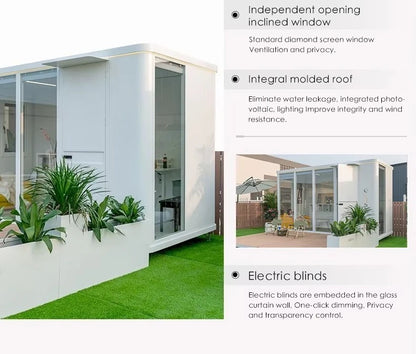 Any Size Custom Easy DIY Assembly Glass Yoga Room Garden Outdoor Mobile House Multi Functional Fitness Leisure Private Space