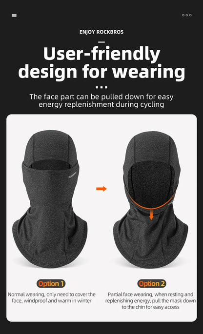 ROCKBROS Summer Ice Silk Cycling Mask Caps Outdoor Sun Protection Sports Motorcycle Cool Full Face Bicycle Mask Bike Scarf Mask