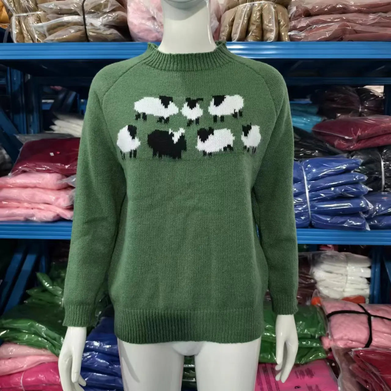2025 Spring Knitted Women Sweater Print O-neck Long Sleeve Casual Loose Sweaters Female Winter Elegant Trendy Ladies Clothes