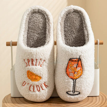 Women's Slippers Aperol Spritz Spritz O'Clock Cozy Comfy Fluffy Slippers Party Bridal Shower Mom Daughter Gift For Girl