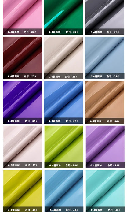 Pvc Patent Leather Fabric By The Meter for Jacket Skirt Bag Clothes Diy Sewing Cloth Waterproof Slightly Hard Wearable Glossy