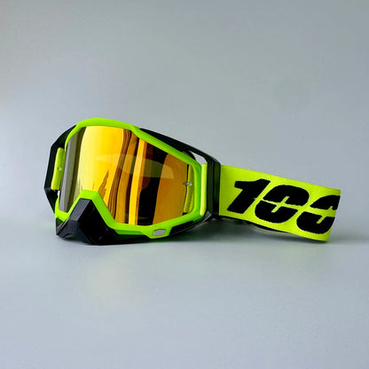 100 Motocross Goggles HD Lens Motorcycle Anti-fog Eyeglasses Sports Windproof Protect Riding  Men Women Moto MX MTB Sunglasses