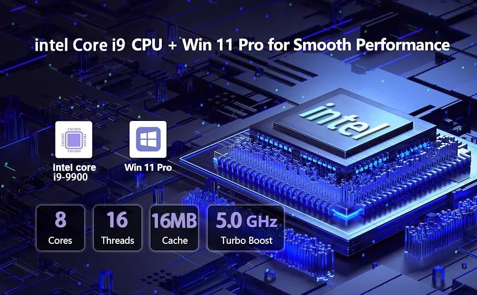 15.6" Windows 11 Pro Laptops Intel Core i9-9900 16GB RAM 1TB SSD Office Gamer Study notebook Computer PC