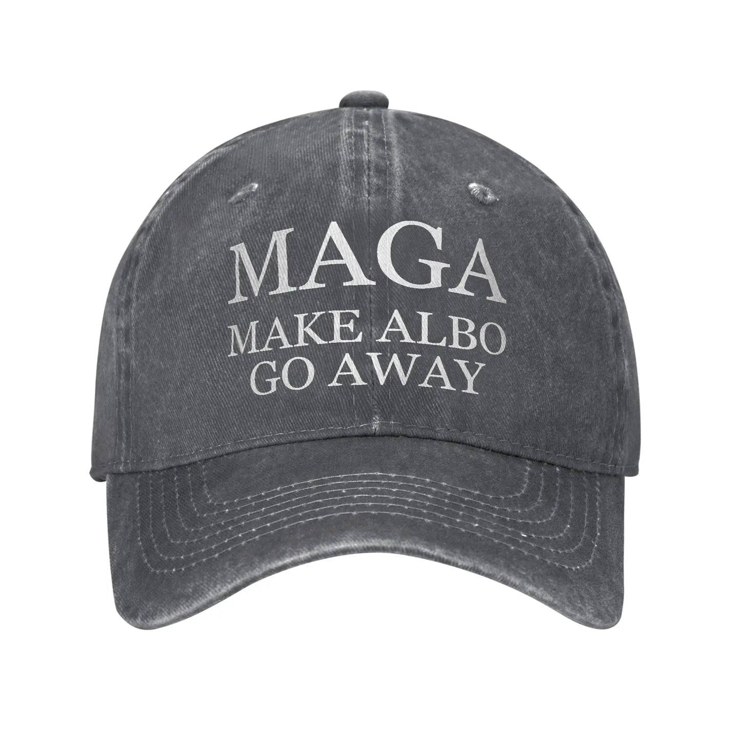 Vintage MAGA Make Albo Go Away Baseball Cap Unisex Distressed Denim Sun Cap Australia Saying Outdoor All Seasons Adjustable Hats