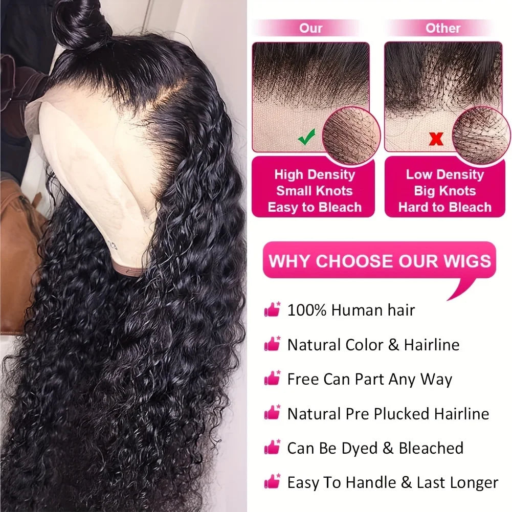Full Range Lace Front Wigs Long Curly Wave Wig 4x4 5x5 Glueless Deep Wig 13x4 13x6 Lace Front Human Hair Wig 360 Full Lace Wig