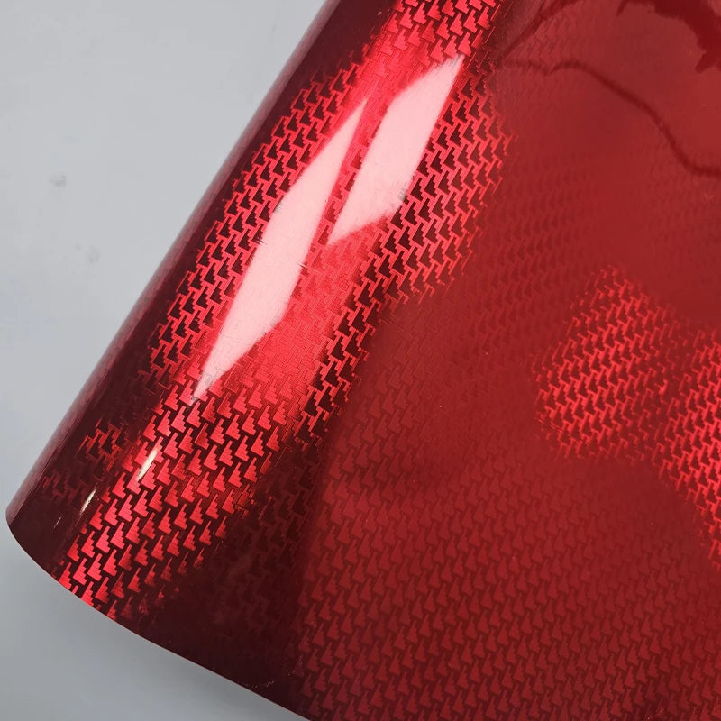 High Glossy Red Blue Green Purple Gold Aircraft Pattern Plated Carbon Fiber Sticker Car Body Films Wrap Vinyl Car Film Wrapping