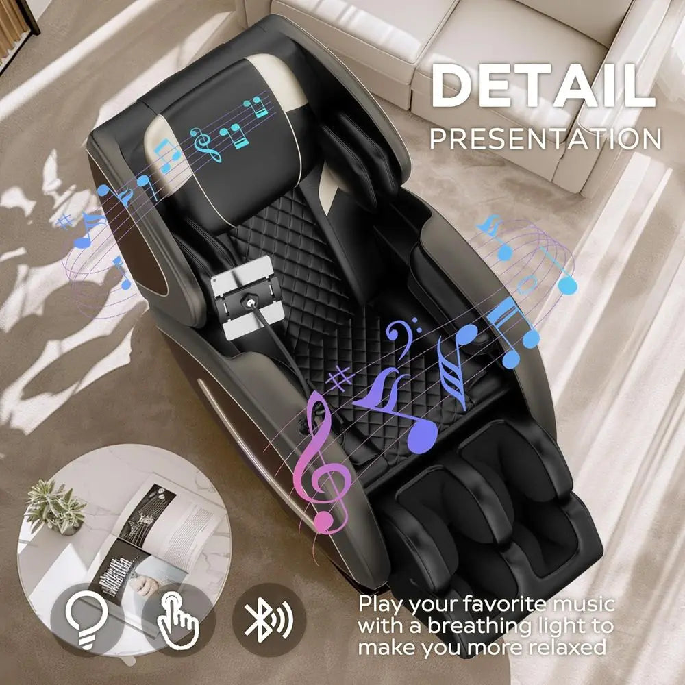 Massage Chair ull Body with Heat, Zero Gravity Shiatsu Massage Recliner Chair,5 Auto es, 6 ix Rollers,oot Massage,Customized