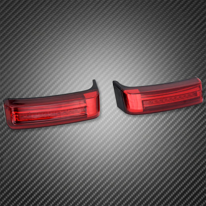 2xMotorcycle LED SaddleBag Turn Lamp Light Run Brake Light For Harley Touring Street Glide Road King FLHR Limited CVO 2014-2022