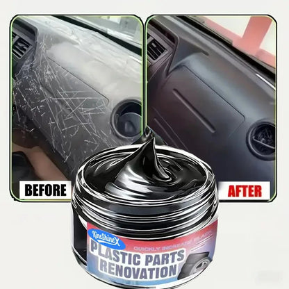 Car Interior Scratch Repair Cream - Car Scratch Repair | Tire Gloss Repair, Black Interior and Dashboard Plastic Surface Repair