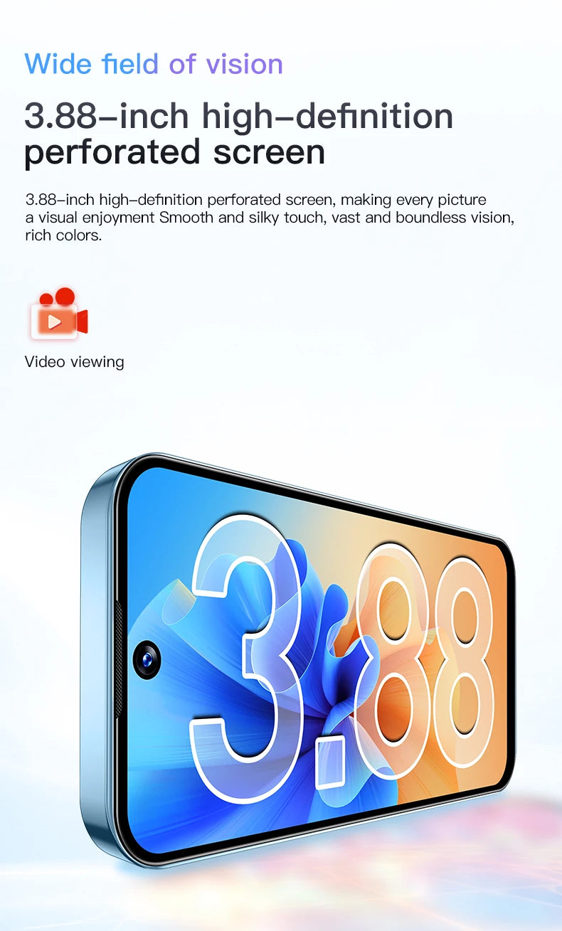 SOYES XS19 3.88" Mini Smartphone 2GB RAM 16GB ROM Android10.0 Face Recognition Unlock 3G Small Mobile Phone