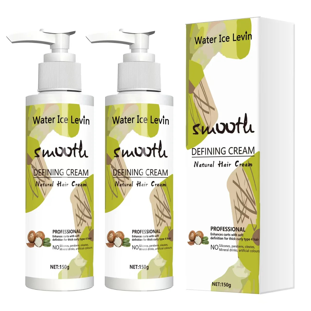Love Your Curly Hair - All in One Curly Cream Styling, Anti-Curly Curly Cream Curly Hair, Repair, Definition, Hydrating Japanese Style and Shea Butter, 150g