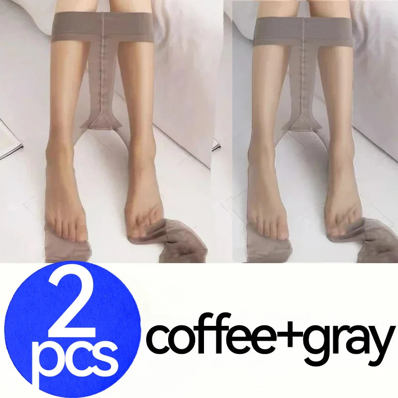 1/4Pcs 0D Stockings Women Skin Color Tights Tear Resistant Anti-cored Hook Wire Pantyhose Black Socks Slim Ultra Thin Leggings