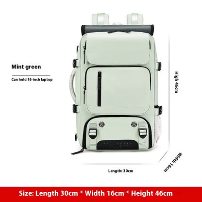 Large Travel Backpack Boardable Backpack USB Charging Waterproof Outdoor Travel Backpack Independent Shoe Compartment