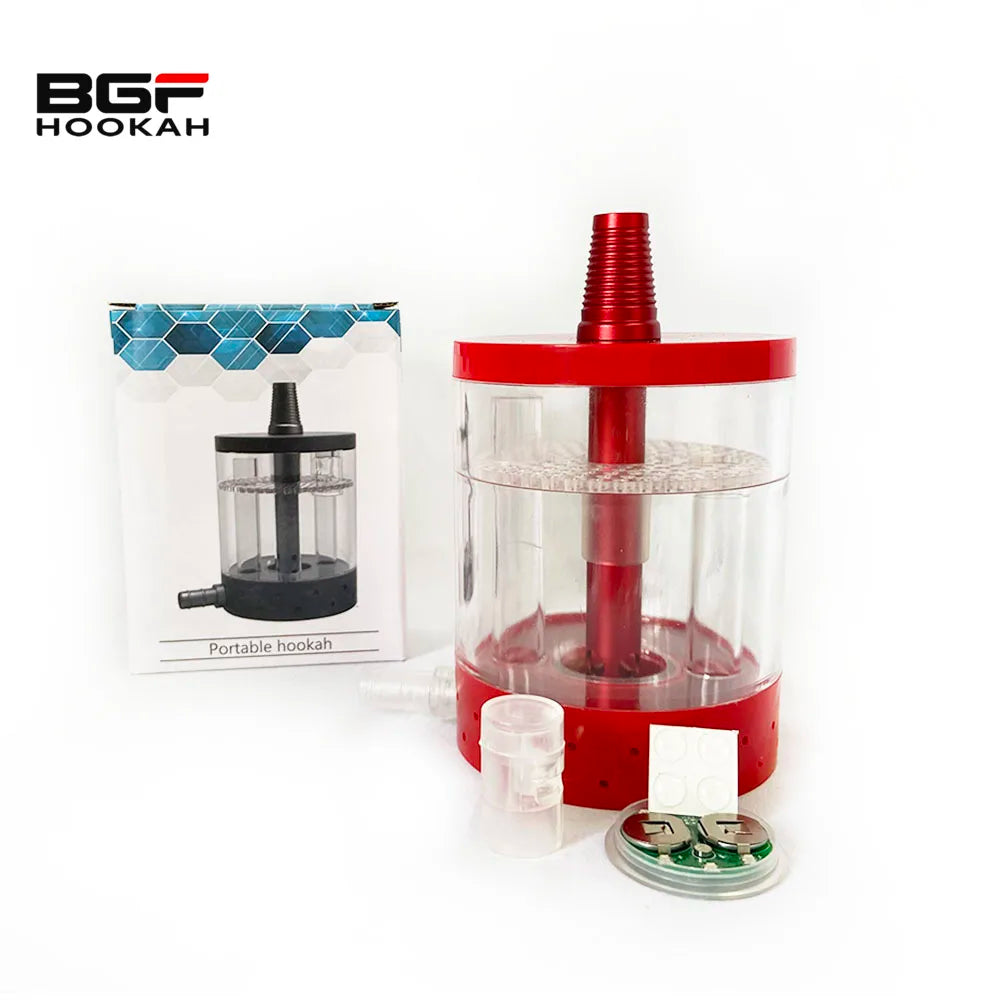 16CM Colorful Travel Portable Chicha Cup Shisha Narguil Set Hookah Cup With Led Light