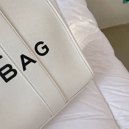 The tote bag For Women Crossbody Female Handbag New Solid Words Lette Leisure Large Bag,Luxury Fashion bag,designer bag for PU