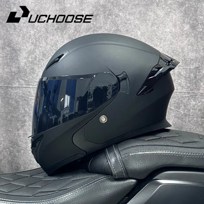 Free headphones High Quality DOT Motorcycle Helmet Four Seasons Motocross Racing Modular Flip Up Men Women Off Road Helmet